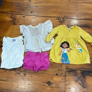 2T toddler girl bundle of clothes Sumer boho encanto dress size 2T